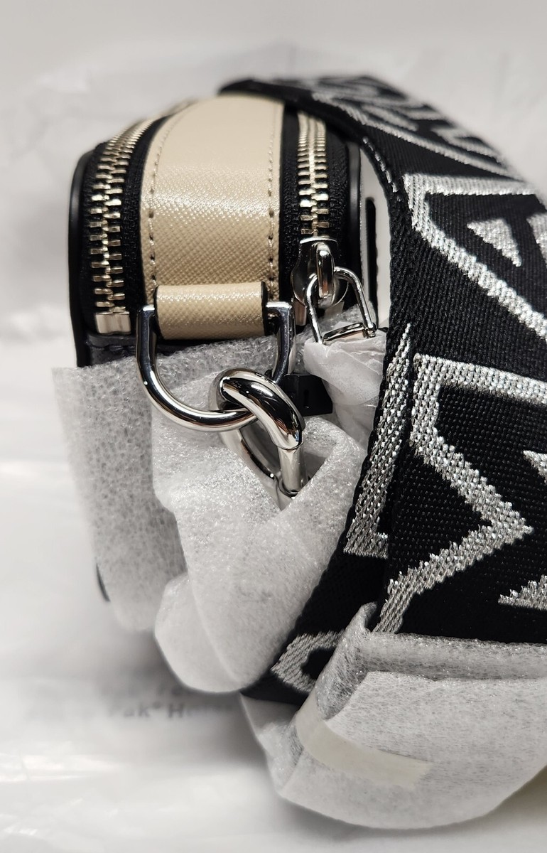 Marc Jacobs The Snapshot Crossbody Purse Colorblocked Wolf Grey