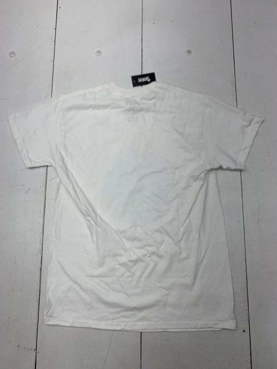 Spencer's White Jesus Graphic Print Short Sleeve Shirt Size