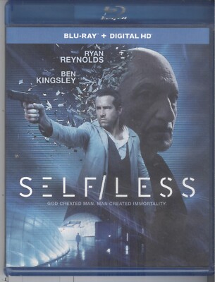 Self/less (2015) Blu-ray A + Digital Ryan Reynolds Natalie Martinez Ben Kingsley