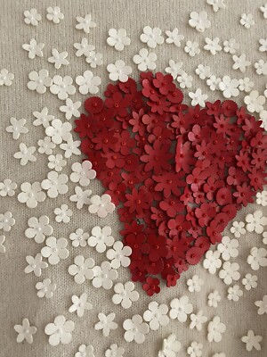 Valentino Heart 100% Cashmere Sweater Knitwear Size L (sizing