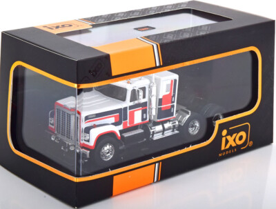 IXO TR153 1:43 International Transtar 4300 1980 Weiß Rot Blau Modell Lkw