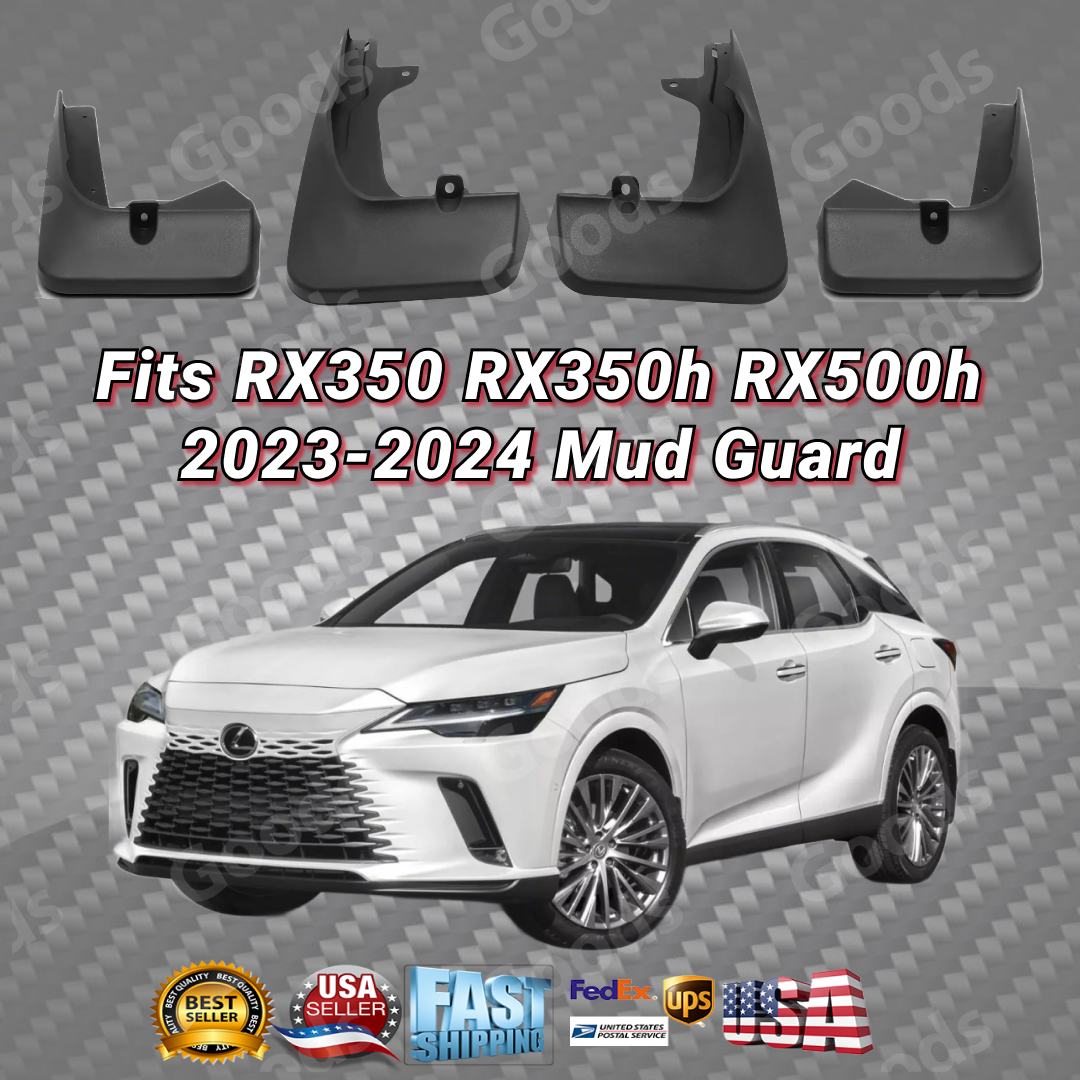 Mud Flaps Splash Guard for Lexus RX350 RX350h RX500h 2023-2024 Front & Rear 4pcs-image