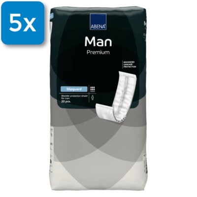 Abri-Man Slipguard Premium 9 x 40 cm, 5 x 20 St.