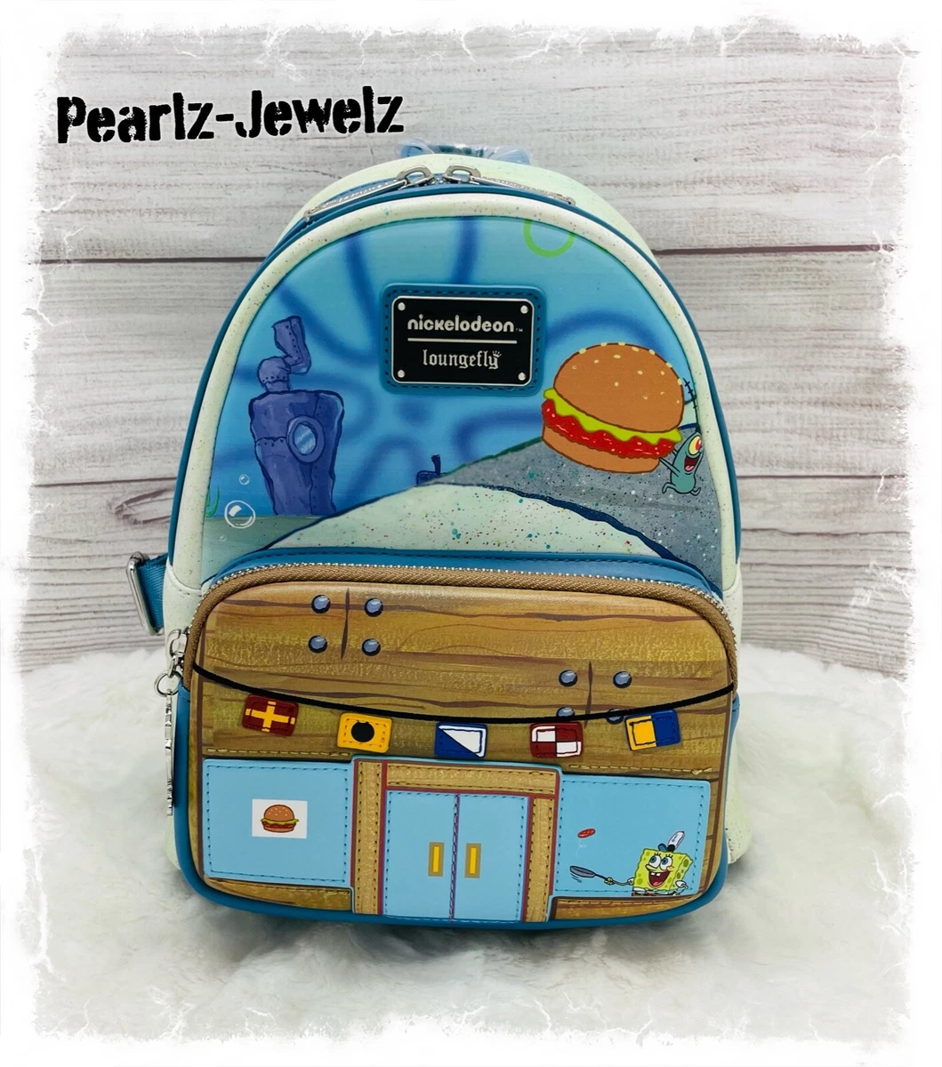 Loungefly Nickelodeon Spongebob Krusty Krab Krabby Patty Mini Backpack NWT