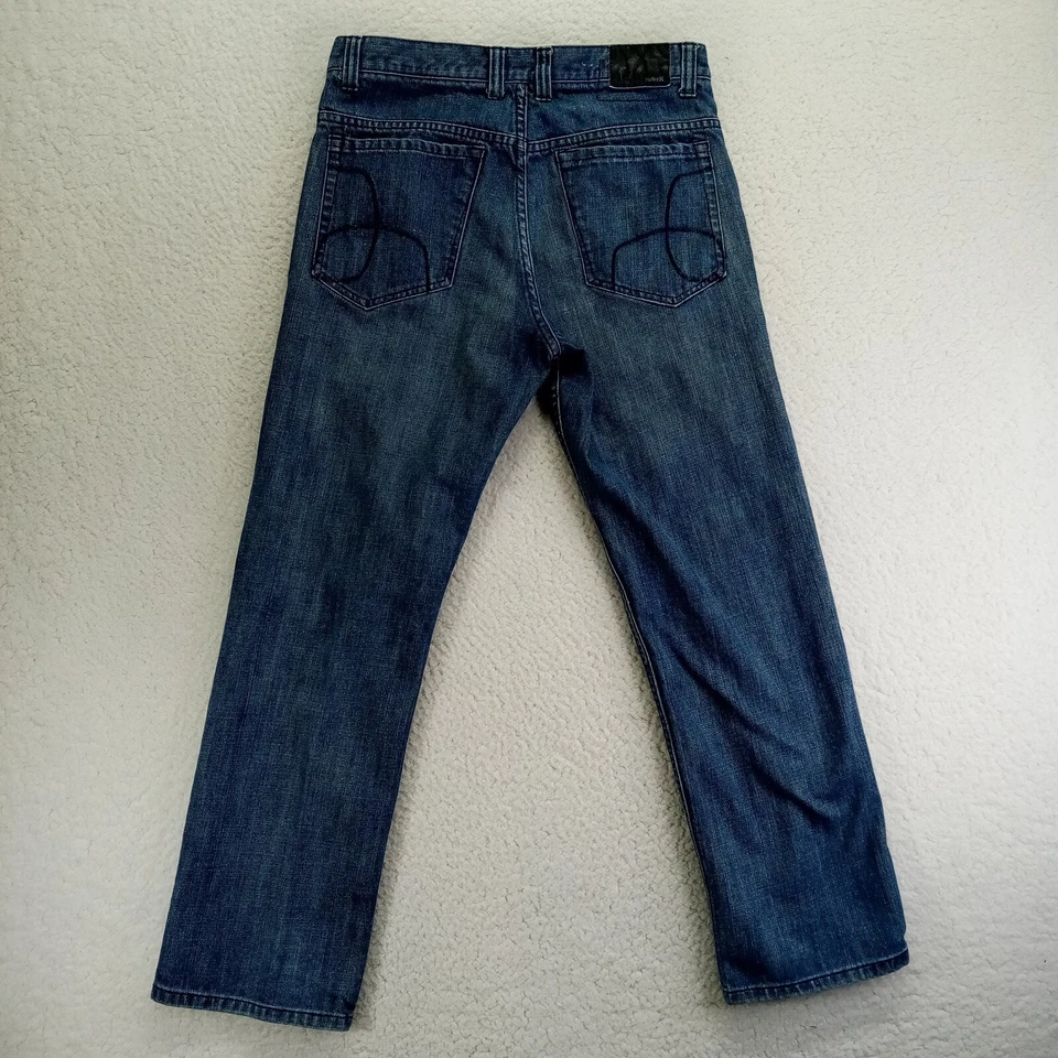 Hurley Jeans Mens 32x31 Straight Cotton Denim Blue Medium Wash - Image 3 of 4