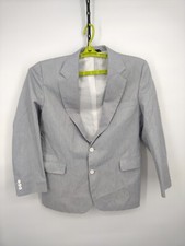 VTG Haggar Blazer Mens 40R Blue 2 Button Sports Coat Regular Fit