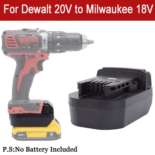 Battery Adapter: Use Your DeWalt 18V/20V Battery On Milwaukee 18V Tools – No Battery Included