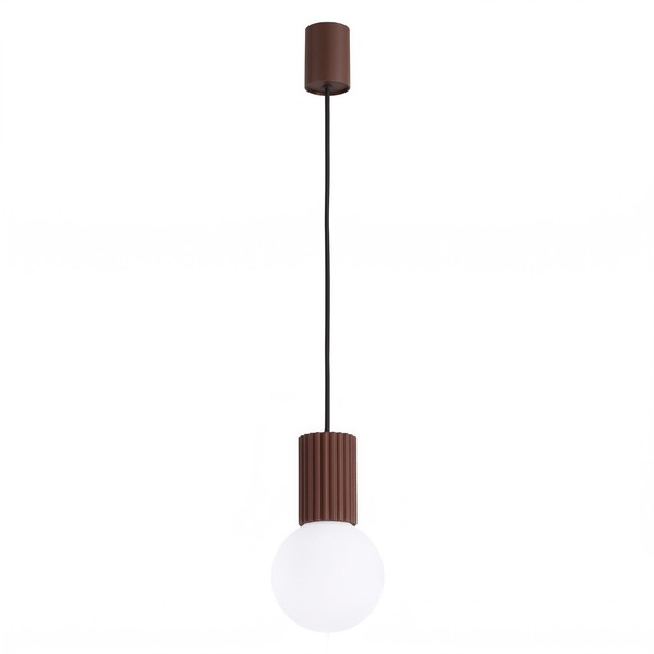 Pendelleuchte Glas Aluminium Braun Blendarm Satiniert G9 Ø12 Cm HäNgelampe KüChe-image