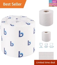 Septic Safe 1-Ply Toilet Tissue, 1000 Sheets/Roll, Embossed Softness, Case of 96