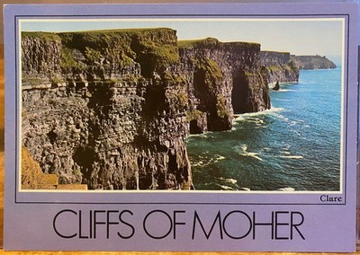 Irish Postcard CLIFFS OF MOHER Lahinch Clare Ireland Atlantic John Hinde 2/386-B