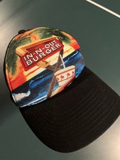 NEW Rare In-N-Out Burger Employee Tropical Beach Trucker SnapBack Hat Cap NWOT NEW Rare In-N-Out Burger Employee Tropical Beach Trucker SnapBack Hat Cap NWOT