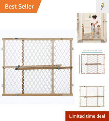 #ad #ad Safe and Stylish Pressure Mounted Baby Gate 23 Inches Tall for Easy Playtime $38.99