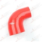 4 Ply 3.5" To 2.5" 90 Degree Reducer Turbo Silicone Elbow Coupler Pipe Red