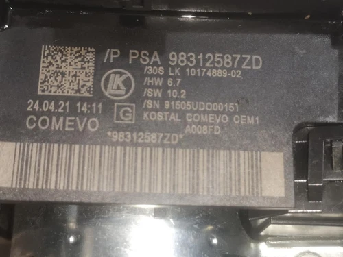 SLV98312587ZD Mando Multifuncion para CITROEN C3 FEEL 2021 1544438 - Imagen 5 de 10