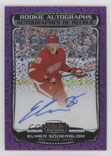 2022-23 O-Pee-Chee Platinum Rookie Violet Pixels 8/99 Elmer Soderblom Auto um0