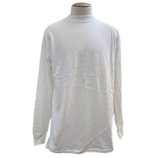 NWOT Vintage Toes on the Nose Long Sleeve Blank White T Shirt Men's XL USA Made