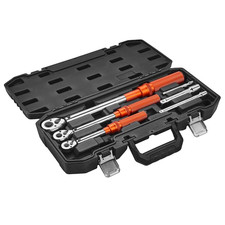 VEVOR  Click Torque Wrench Set 3Pcs 1/4 3/8 1/2 In Drive Dual-direction 72-Tooth