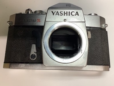 Yashica TL-Electro X 35mm SLR Camera Body only Silver Read