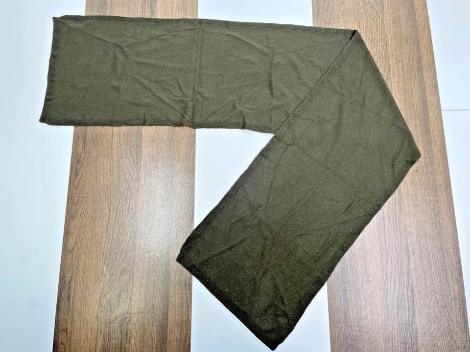 Bufanda vintage Ralph Lauren etiqueta púrpura para hombre 100 % cachemir verde - ¡Excelente! Foto 4 de 4