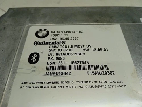 16921111 Modulo Electronico para BMW SERIE 7 (E65/E66) 750i 2007 743403 - Imagen 4 de 10