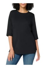 Denim  Co. Women's Essentials Jersey Tunic Black
