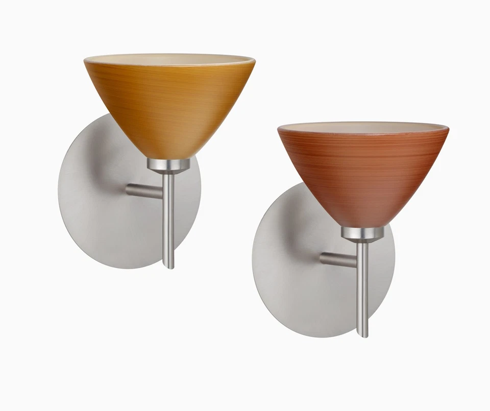 Aplique de pared Besa Lighting 1SW-1743SL-LED-SN Domi níquel satinado Foto 2 de 2