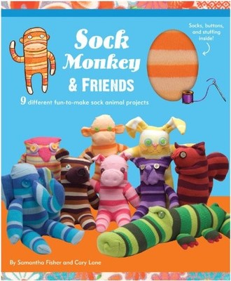 Sock Monkey and Friends Kit: 9 Different ..., Cary Lane