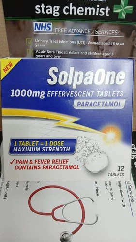 SolpaOne 1000mg Effervescent Tablets (12 Tablets) strong