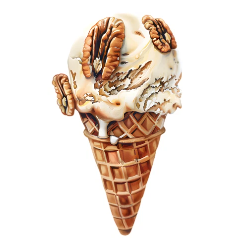Ice Cream Self Adhesive Vinyl Sticker