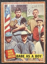 1962 TOPPS BABE RUTH SPECIAL "BABE AS A BOT" #135 VG OC