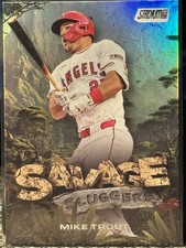 2025 Topps Stadium Club - Savage Sluggers Mike Trout #SS-13