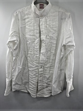 Brooks Brothers Tuxedo Shirt Mens 15.5-3 Classic White Pleated Bib French Cuff
