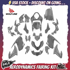 WOLFLINE Bodywork Fairing Kit For Kawasaki Z900 2017-2019 Plastic Kits Unpainted