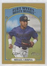 2021 Topps Heritage Minor League Edition Gold Border 8/18 Misael Urbina #19 go9