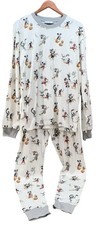 Pottery Barn Kids Adult Large Mickey Mouse Disney Halloween Pajama Set GR200 