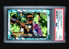 2021 TOPPS CHROME FORMULA 1 SAPPHIRE ED #153 SERGIO PEREZ SAPPHIRE ED-AQUA PSA 9