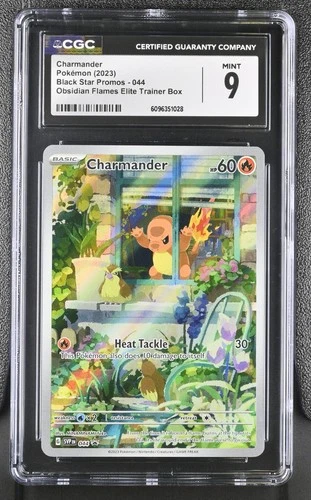 2023 Pokemon Black Star Promos Charmander Obsidian Flames ETB CGC 9 #044