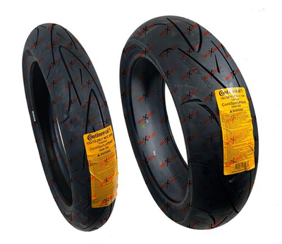 #ad #ad Sport Attack 120 70 17 180 55 17 Front Rear Tires Continental Conti Motorcycle $209.98