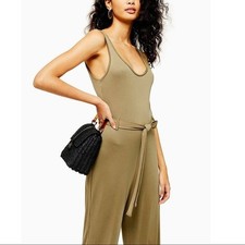 Topshop Slinky Scoop Neck Jumpsuit