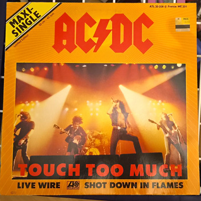 Atlantic AC/DC Touch Too Much Maxi-Single 12'' Vinyl 45 U/min ATL 20 206