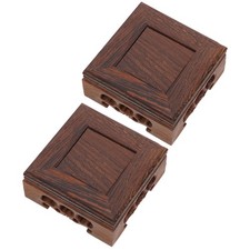 2 pezzi base vaso fiori orientale legno espositori teiera vaso base bonsai UK