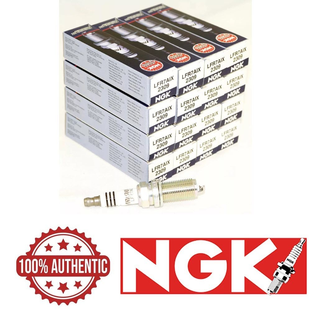Genuine NGK OEM LFR7AIX 2309 Iridium IX Spark Plugs 16PCS SET Upgrade Colder Kit
