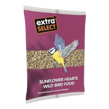 Extra Select Sunflower Hearts 1kg - High-Energy Wild Bird Food 7.59 per kilo