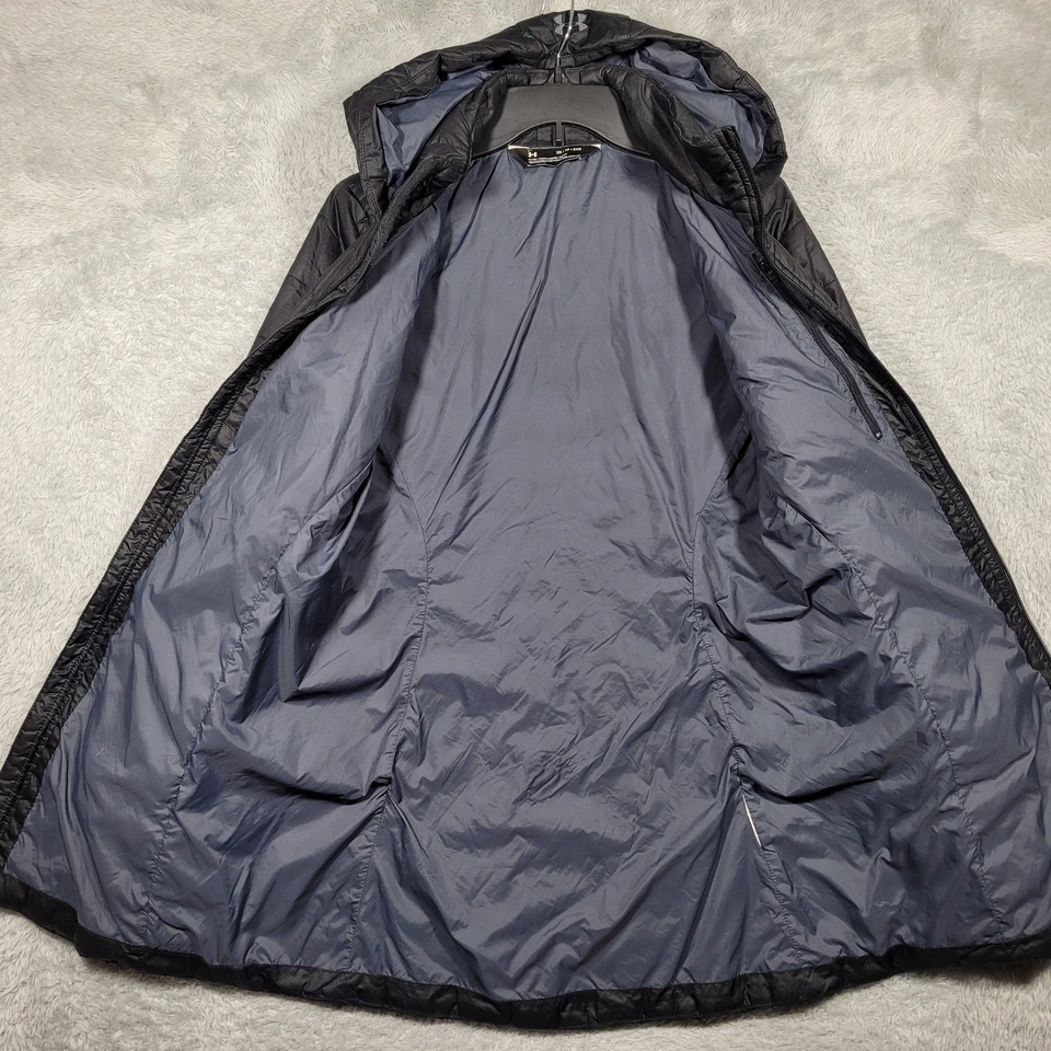 Chaqueta Abrigo Under Armour Storm Coldgear Ajustada Puffer Para Mujer XS Negra Midi Foto 2 de 4