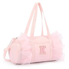 Personalized Pink Ballet Duffle Bag for Girls 4-6 Kids Dance Bag