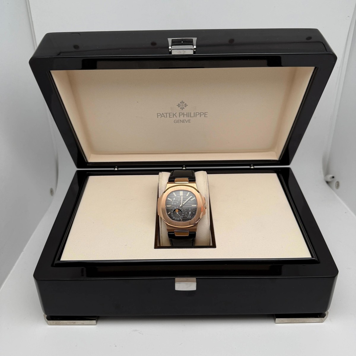 Patek Philippe Nautilus 18k Rose Gold Brown Dial Men Automatic