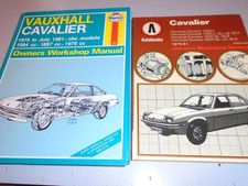 VAUXHALL CAVALIER MK1  1600/1900/2000 HAYNES & AUTOBOOKS MANUALS 1975-1981