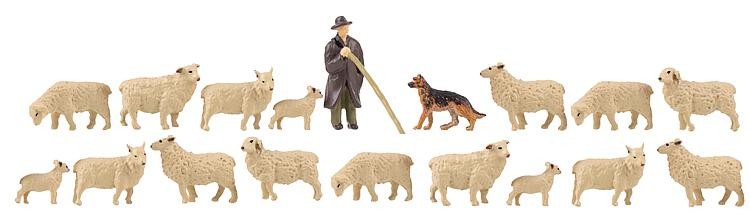 Sheep Farming (14) Figure Set HO/OO gauge Faller 151901 - Image 4