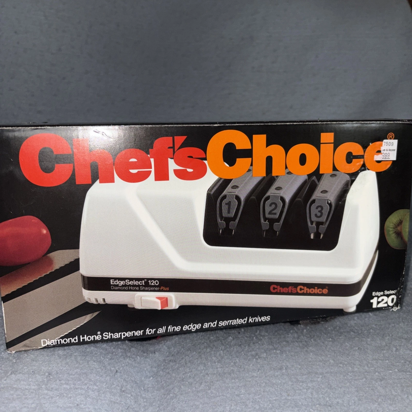 Chefs Choice EdgeSelect 120 Diamond Electric Home Knife Sharpener Plus -Open Box
