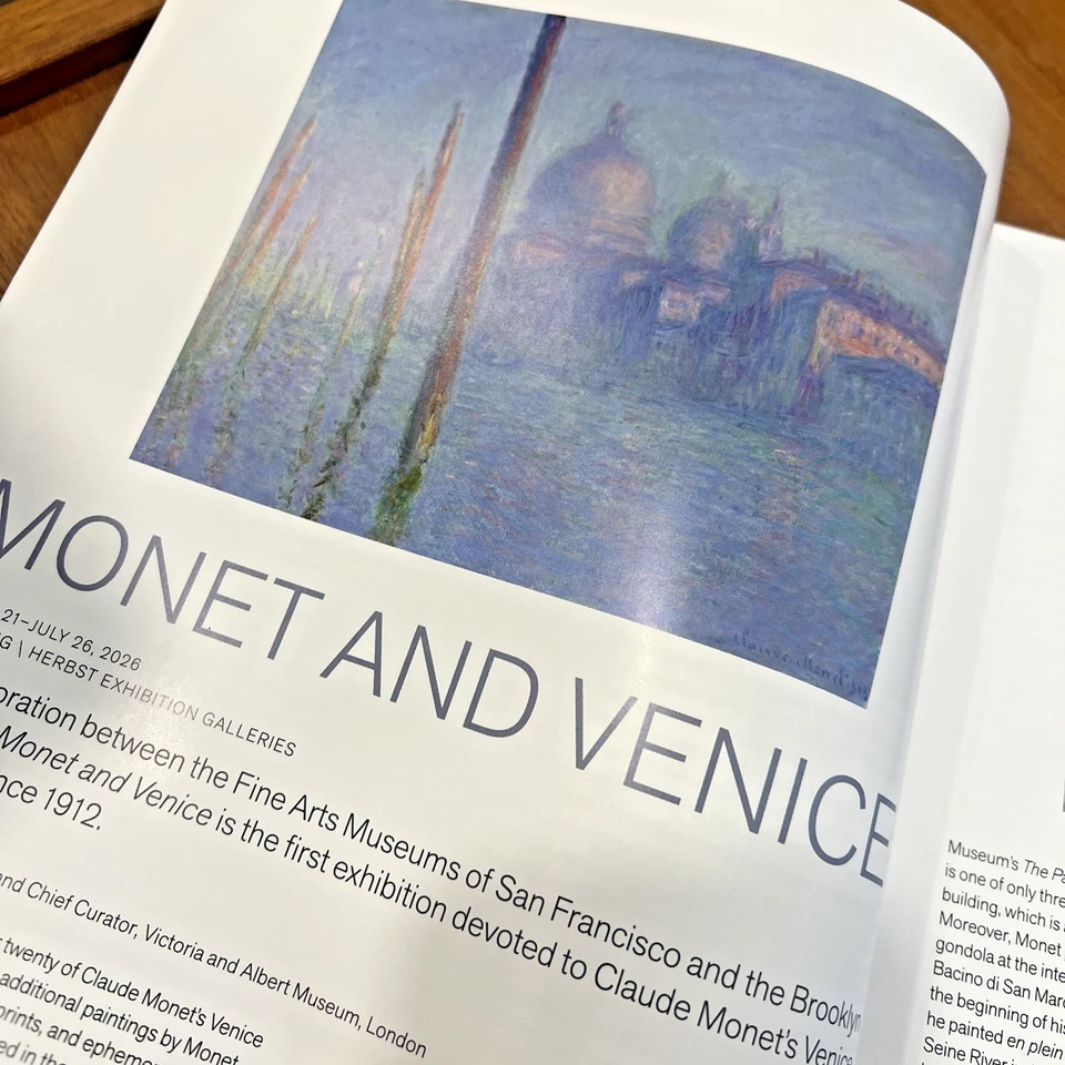 FINE ARTS Museums San Francisco Magazine MONET AND VENICE Winter-Spring 2026 - Image 2 of 4